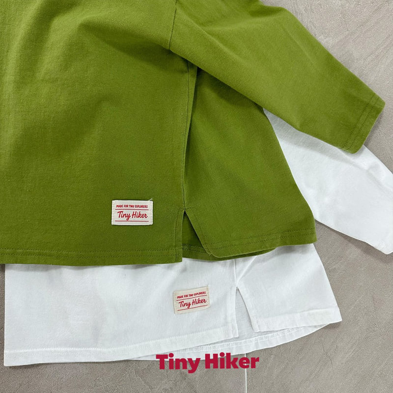 Hiker - Korean Children Fashion - #prettylittlegirls - Plain Uneven Washing Inner Tee - 8