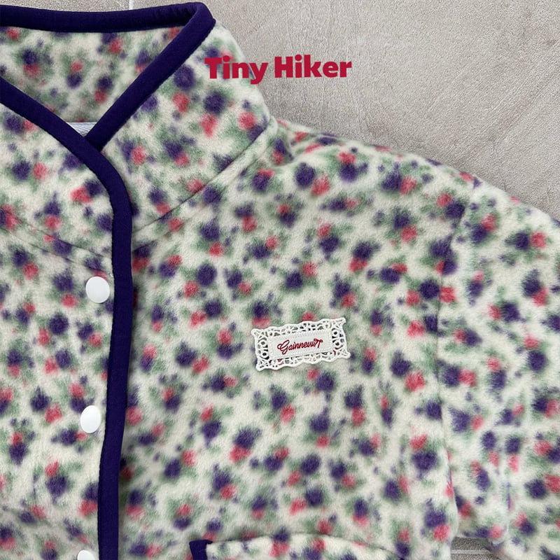 Hiker - Korean Children Fashion - #toddlerclothing - Tiny Bloom Ribbed Cardigan - 9