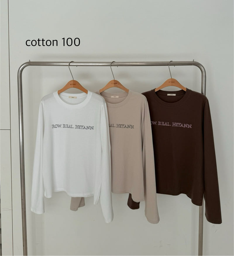Hiyann - Korean Women Fashion - #momslook - Peach Raw Long Sleeve Tee