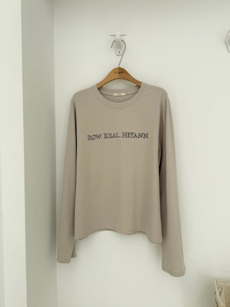 Hiyann - Korean Women Fashion - #momslook - Peach Raw Long Sleeve Tee - 5