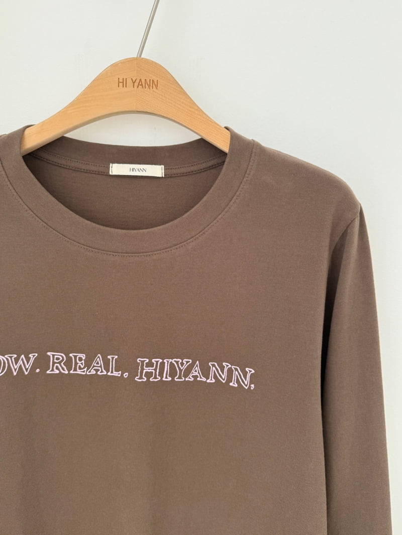 Hiyann - Korean Women Fashion - #momslook - Peach Raw Long Sleeve Tee - 7
