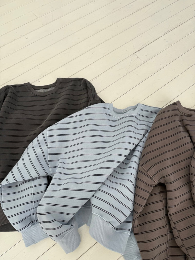 Hiyann - Korean Women Fashion - #momslook - Pigment Stripe Fleece Sweatshirt - 8