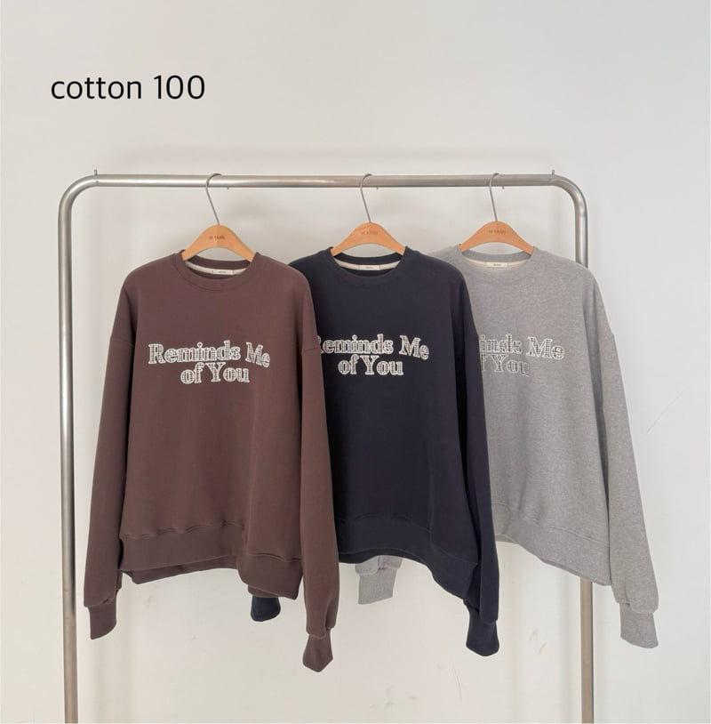 Hiyann - Korean Women Fashion - #momslook - Check Embroidery Double Fleece Sweatshirt