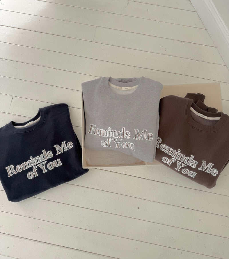 Hiyann - Korean Women Fashion - #momslook - Check Embroidery Double Fleece Sweatshirt - 11
