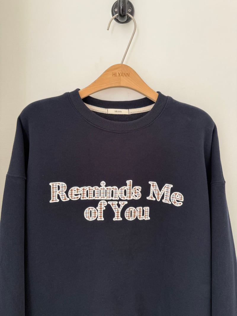 Hiyann - Korean Women Fashion - #momslook - Check Embroidery Double Fleece Sweatshirt - 5