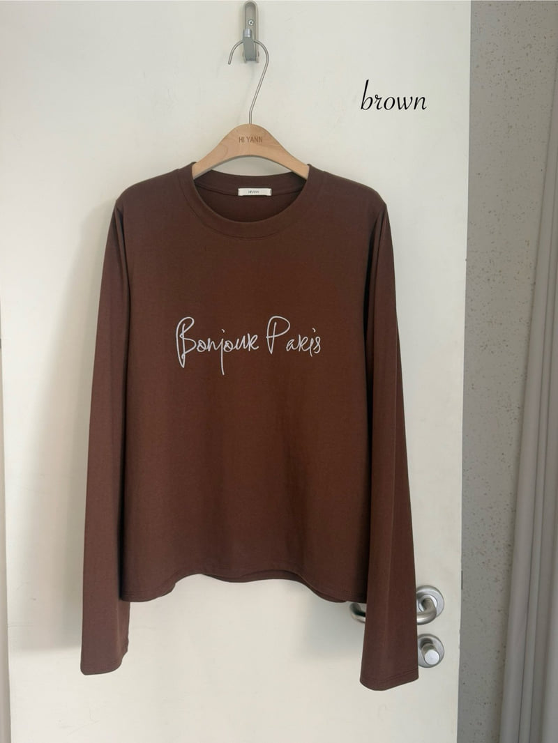Hiyann - Korean Women Fashion - #womensfashion - Peach Paris Tee - 4