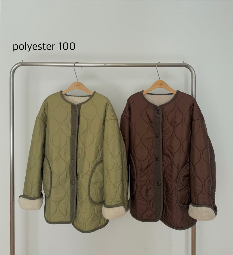 Hiyann - Korean Women Fashion - #momslook - Quilted Fleece Jacket