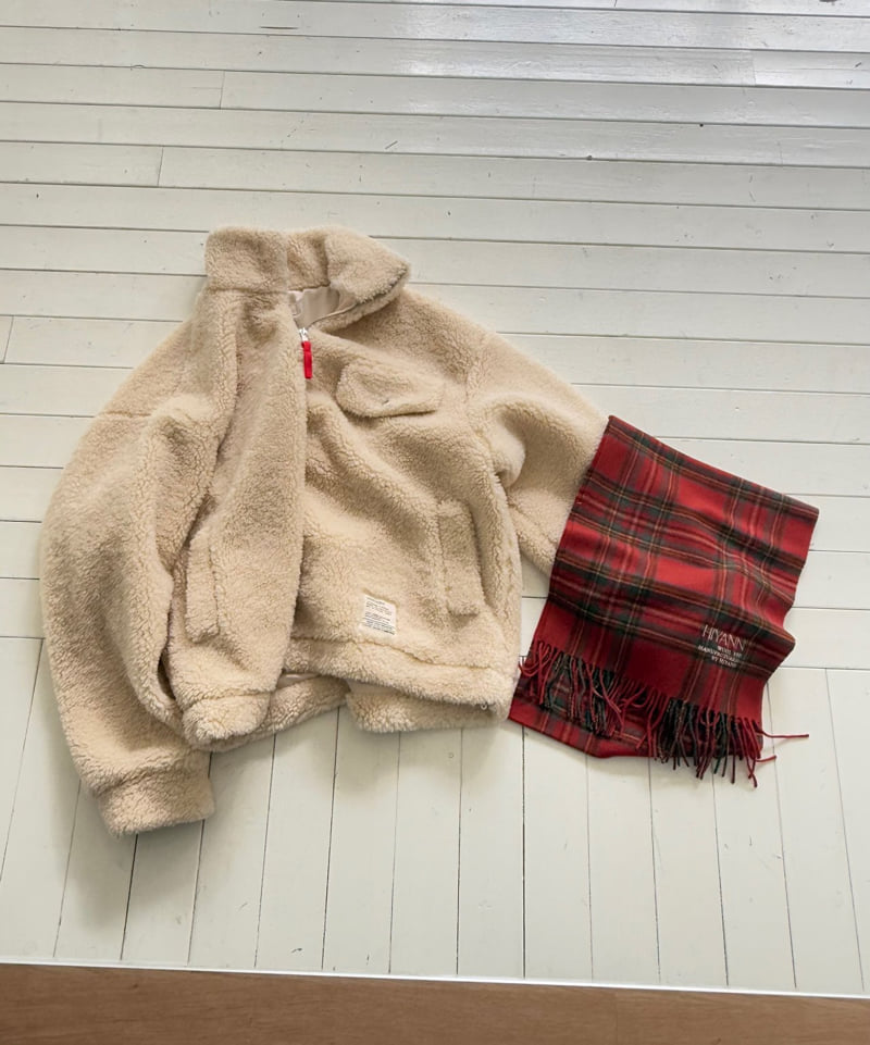 Hiyann - Korean Women Fashion - #pursuepretty - Half Open Fleece Jacket - 10
