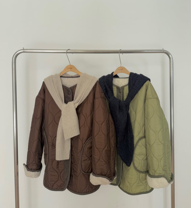 Hiyann - Korean Women Fashion - #thatsdarling - Quilted Fleece Jacket - 11