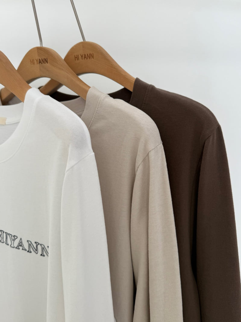 Hiyann - Korean Women Fashion - #womensfashion - Peach Raw Long Sleeve Tee - 2