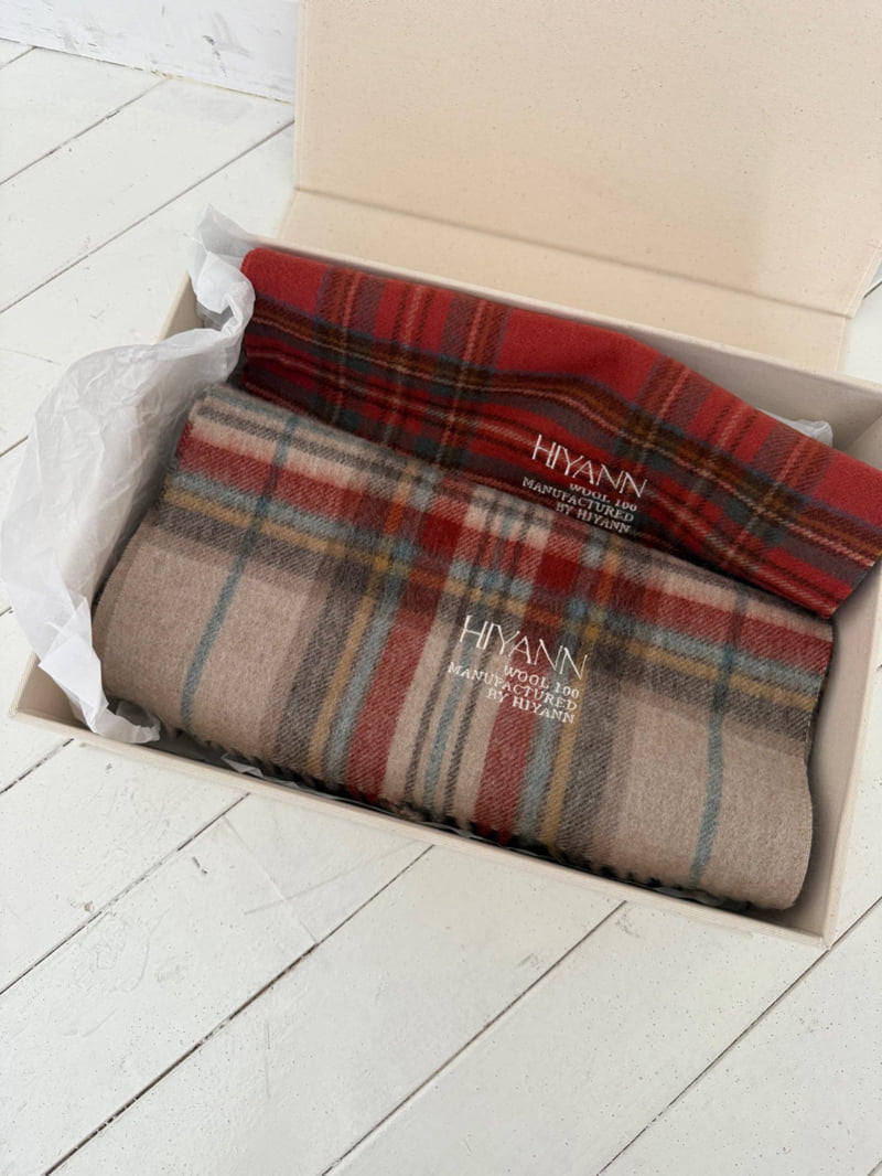 Hiyann - Korean Women Fashion - #womensfashion - N Wool Check Muffler - 8