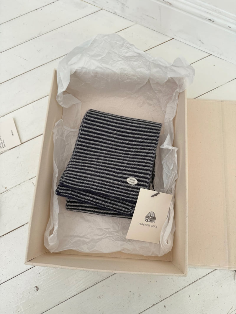Hiyann - Korean Women Fashion - #womensfashion - N Wool Stripe Muffler - 11