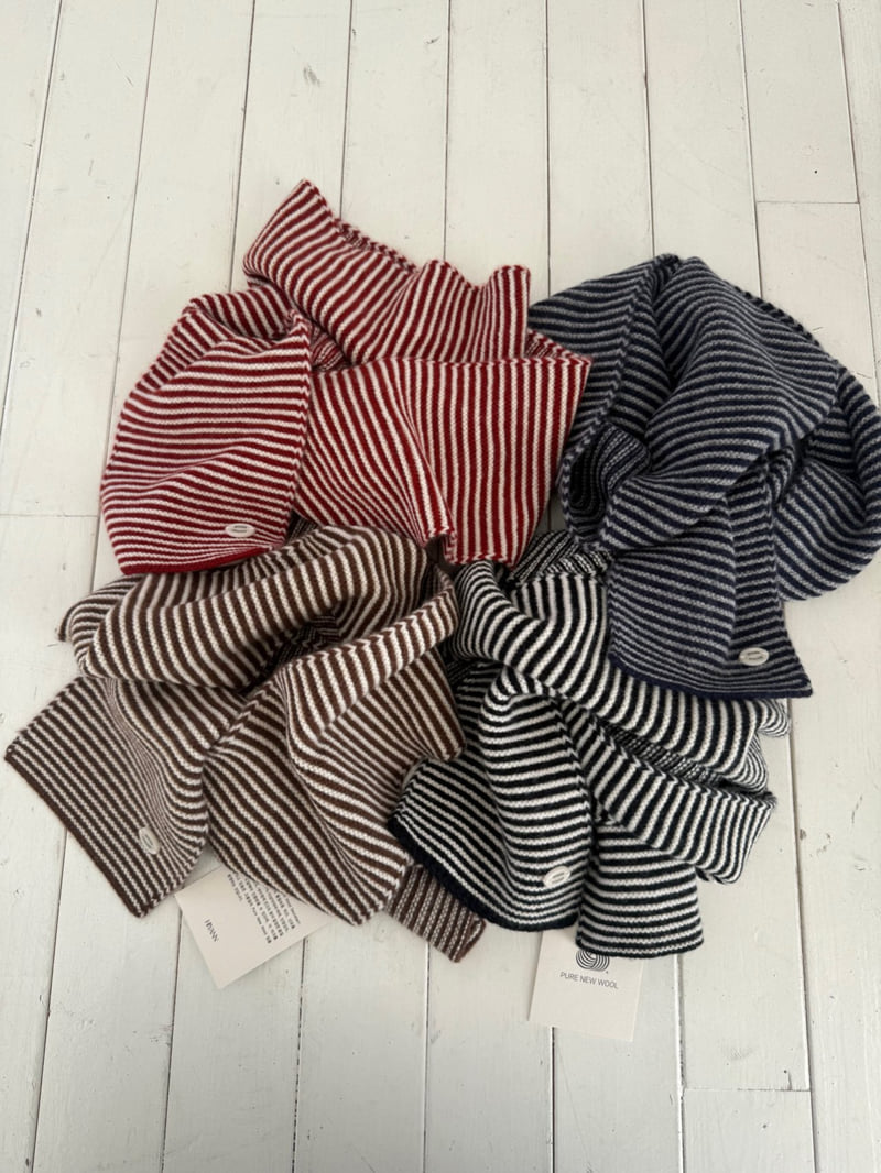 Hiyann - Korean Women Fashion - #womensfashion - N Wool Stripe Muffler - 7