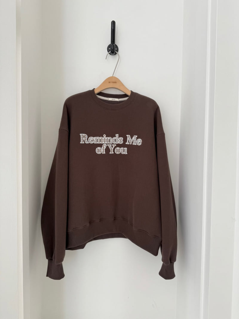 Hiyann - Korean Women Fashion - #womensfashion - Check Embroidery Double Fleece Sweatshirt - 2