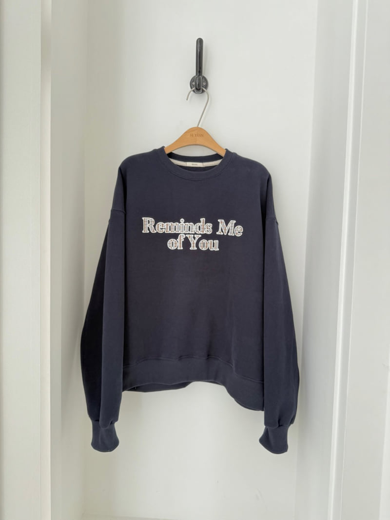 Hiyann - Korean Women Fashion - #momslook - Check Embroidery Double Fleece Sweatshirt - 4