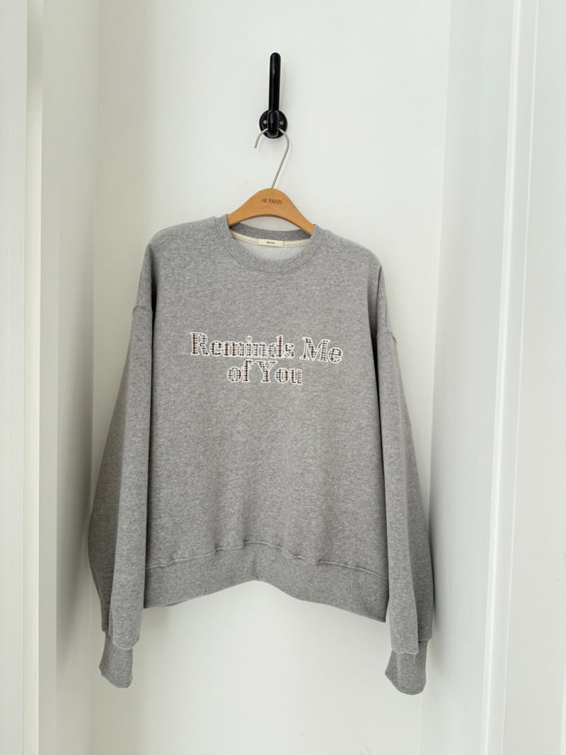 Hiyann - Korean Women Fashion - #womensfashion - Check Embroidery Double Fleece Sweatshirt - 6