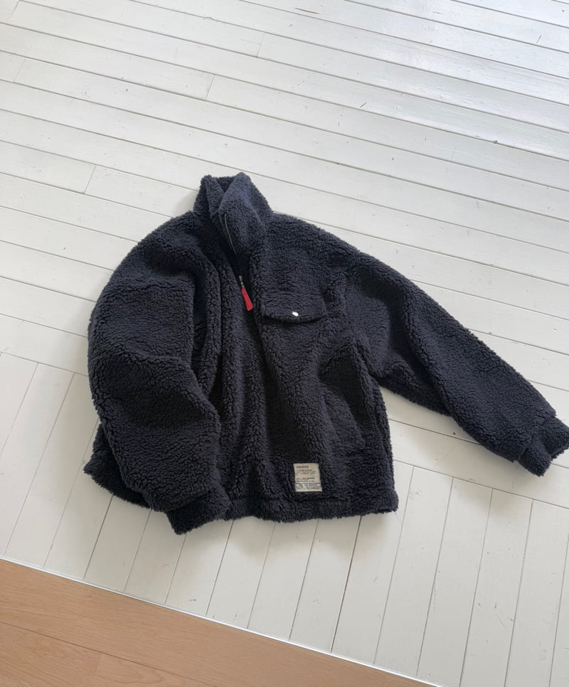 Hiyann - Korean Women Fashion - #womensfashion - Half Open Fleece Jacket - 7