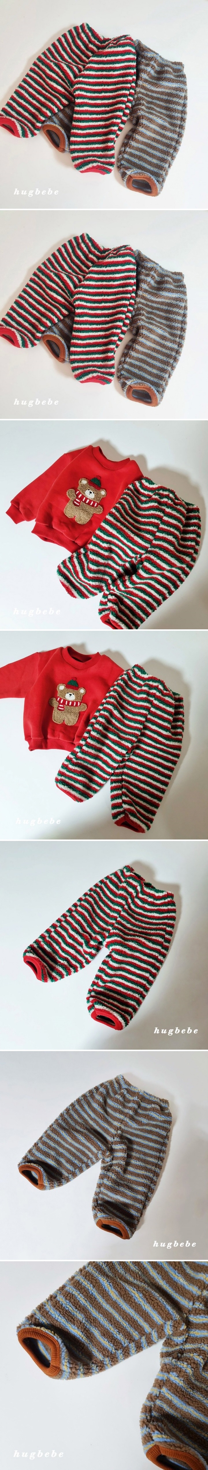 Hug Bebe - Korean Children Fashion - #childrensboutique - Mellow Stripe Pants
