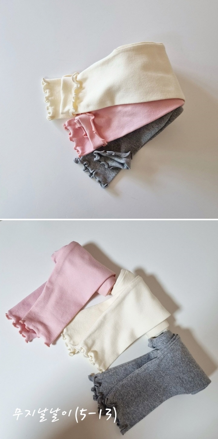 Hug Bebe - Korean Children Fashion - #kidzfashiontrend - Plain Ribbed Leggings