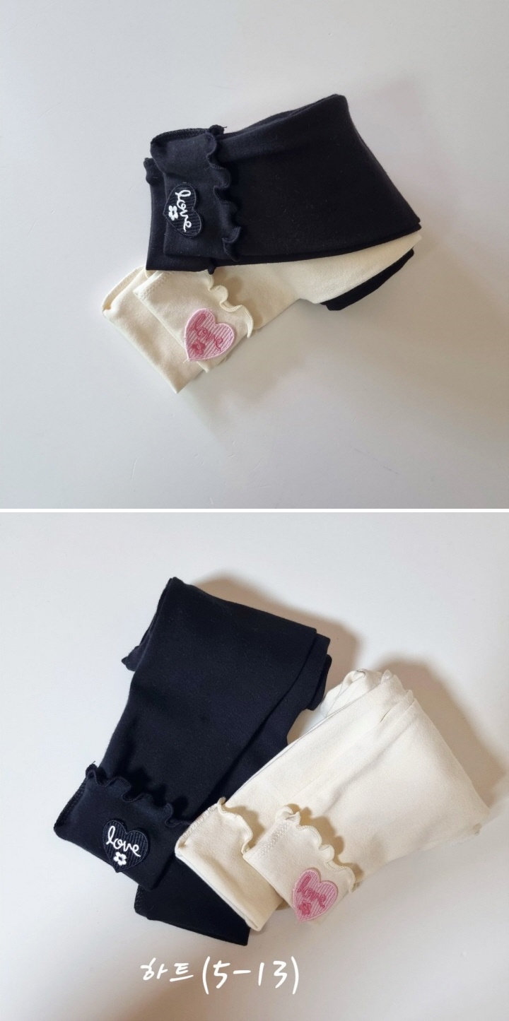 Hug Bebe - Korean Children Fashion - #littlefashionista - Love Heart Leggings