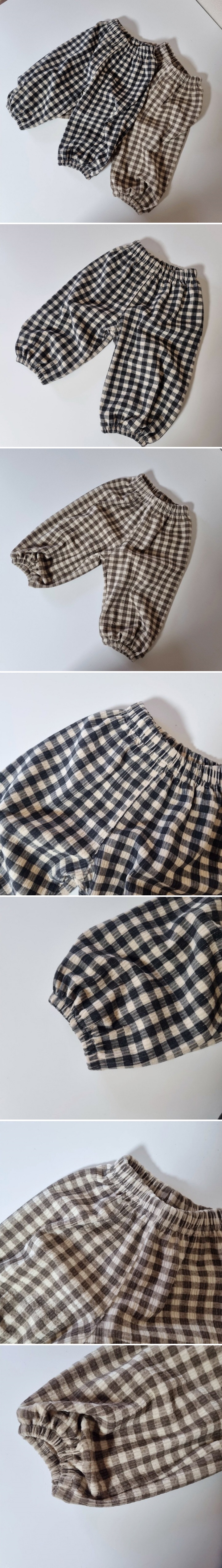 Hug Bebe - Korean Children Fashion - #magicofchildhood - Check Pants