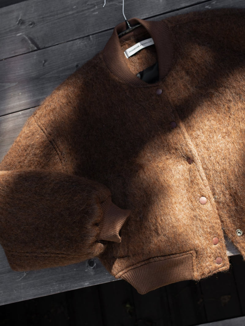 Inssense - Korean Women Fashion - #pursuepretty - Premium Alpaca Wool Blend Bomber Jacket - 12