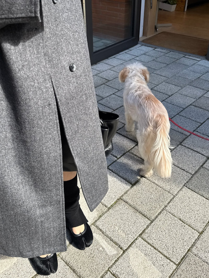 Inssense - Korean Women Fashion - #thatsdarling - Wool Blend Raglan Maxi Belted Seasonal Coat - 6