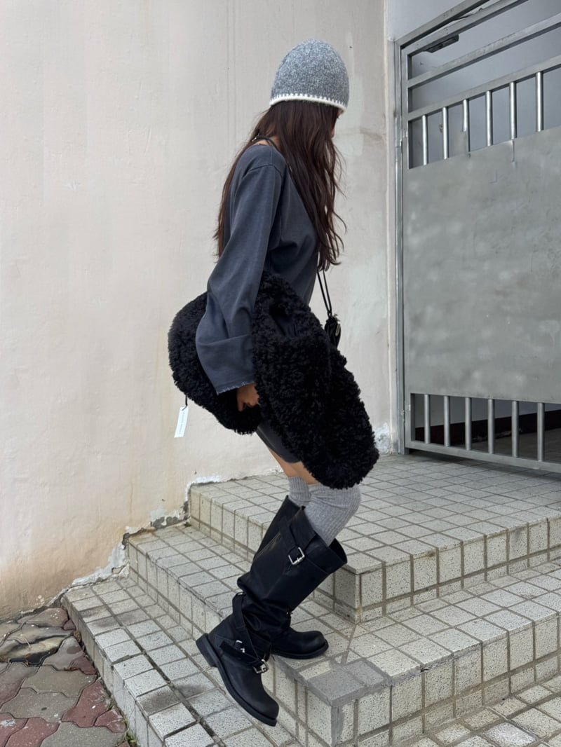 Inssense - Korean Women Fashion - #womensfashion - Pigment Damaged Off Shoulder Mini One-piece - 5