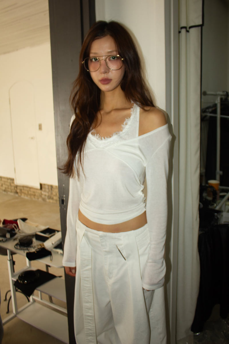 Inssense - Korean Women Fashion - #womensfashion - Lace Halter Layered Soft Top