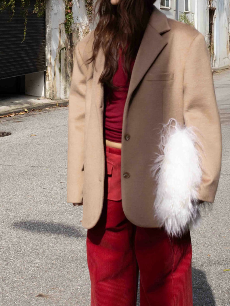 Inssense - Korean Women Fashion - #momslook - Corduroy Belted Layered Pocket Wide Pants - 4