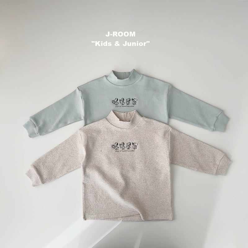 J-Room - Korean Children Fashion - #Kfashion4kids - Puppy Embroidery Half Turtleneck - 5