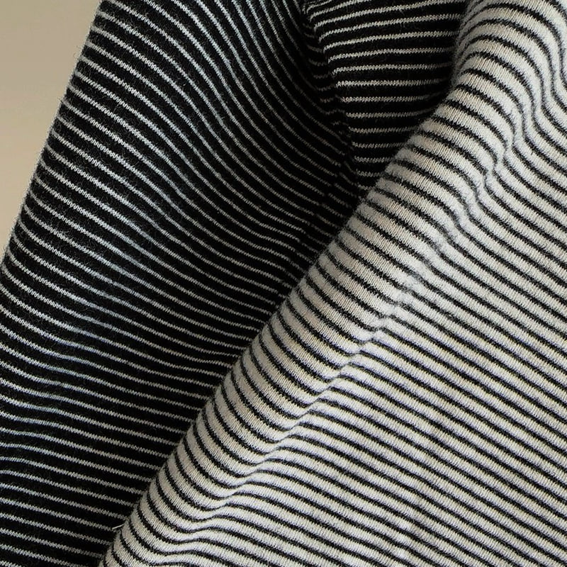 J-Room - Korean Children Fashion - #Kfashion4kids - Basic Stripe Turtleneck Tee - 3