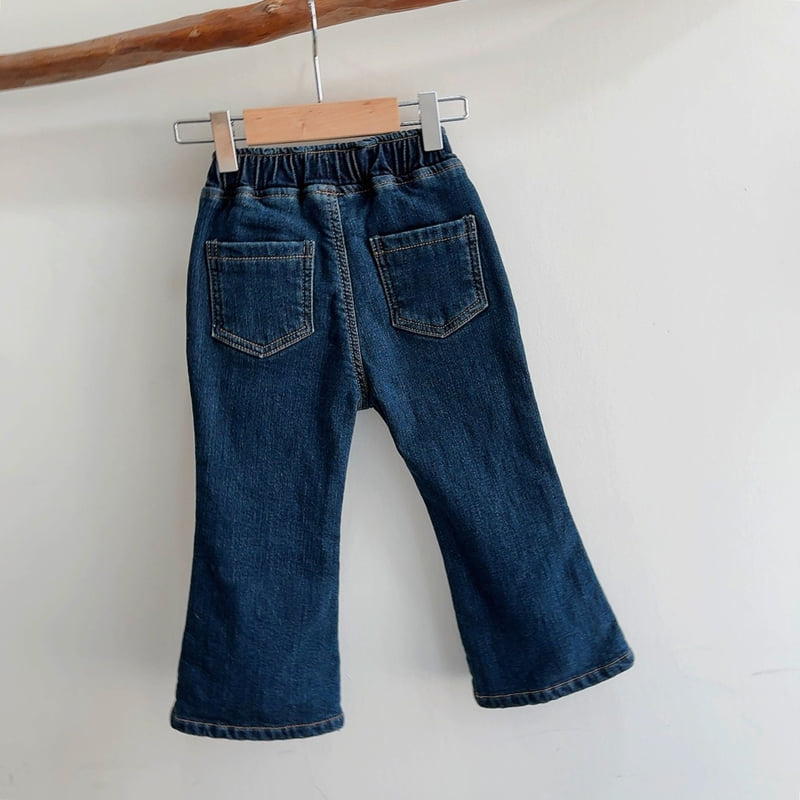 J-Room - Korean Children Fashion - #Kfashion4kids - Mink Stretch Denim Bootcut Pants - 11