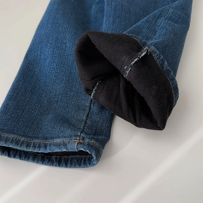 J-Room - Korean Children Fashion - #Kfashion4kids - Interlock Stretch Straight Jeans - 3