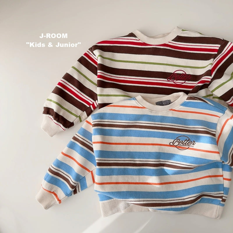 J-Room - Korean Children Fashion - #childofig - Barrel Stripe Sweatshirt - 5