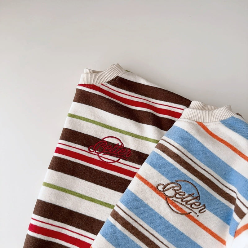 J-Room - Korean Children Fashion - #childofig - Barrel Stripe Sweatshirt - 6