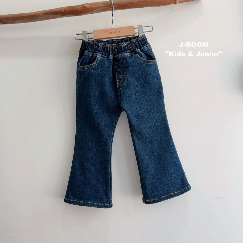 J-Room - Korean Children Fashion - #childofig - Mink Stretch Denim Bootcut Pants - 3