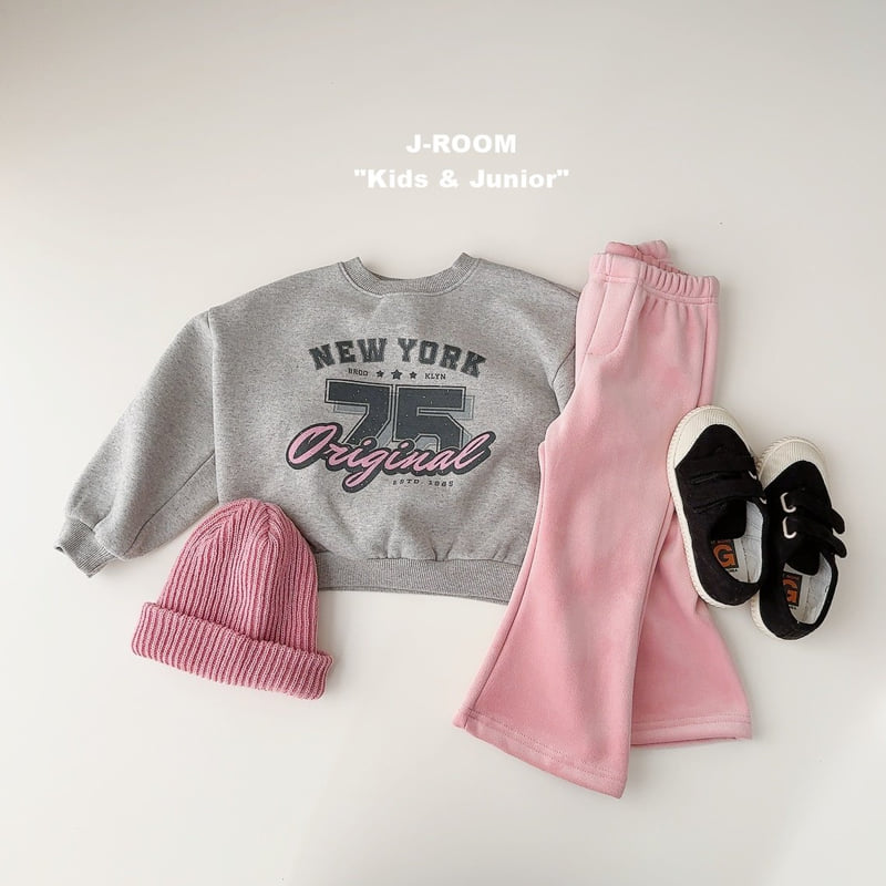 J-Room - Korean Children Fashion - #childofig - Fine Rib Velour Bootcut Pants - 8