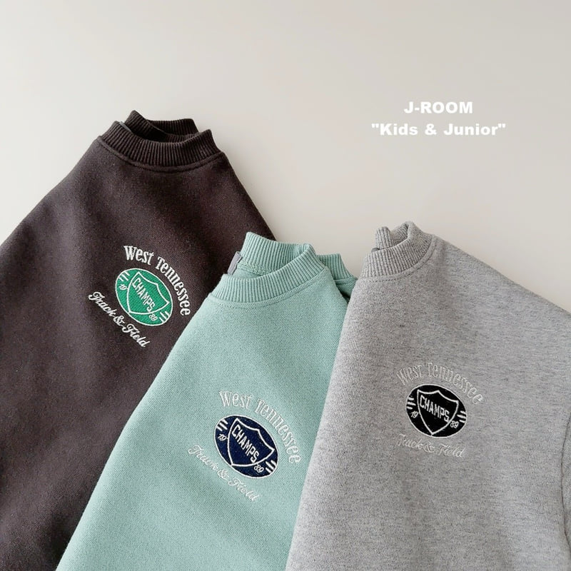 J-Room - Korean Children Fashion - #childofig - Champ Embroidery Sweatshirt - 6