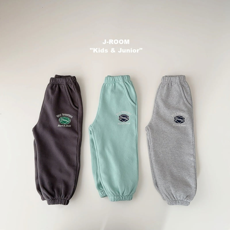 J-Room - Korean Children Fashion - #childofig - Champ Embroidery Jogger Pants - 5