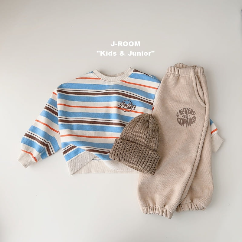 J-Room - Korean Children Fashion - #childrensboutique - Barrel Stripe Sweatshirt - 7