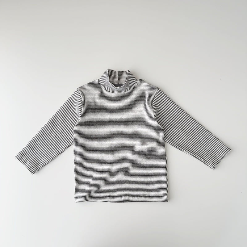 J-Room - Korean Children Fashion - #childrensboutique - Basic Stripe Turtleneck - 8