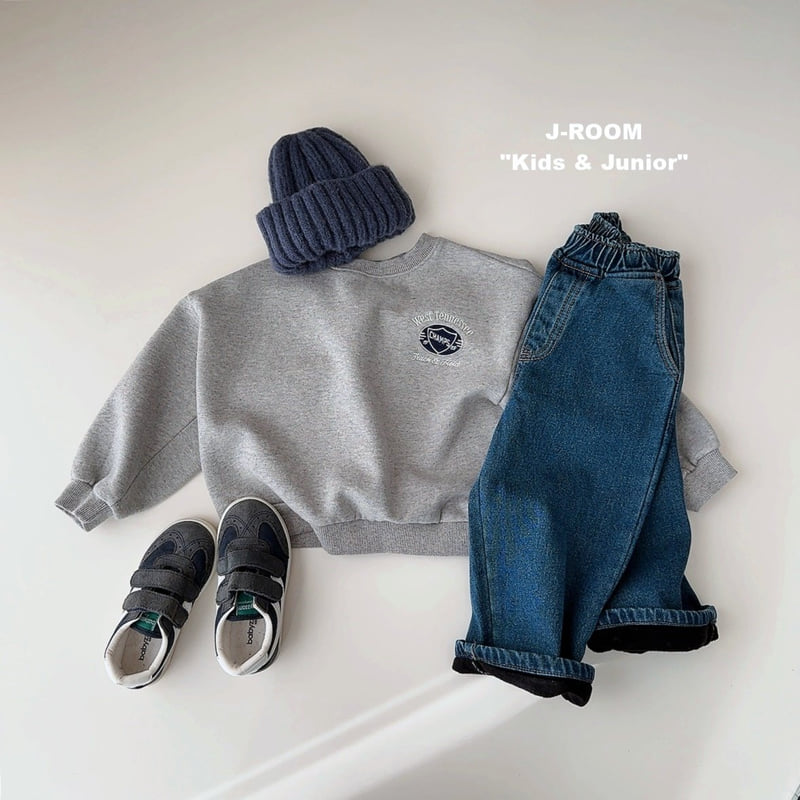 J-Room - Korean Children Fashion - #childrensboutique - Champ Embroidery Sweatshirt - 7