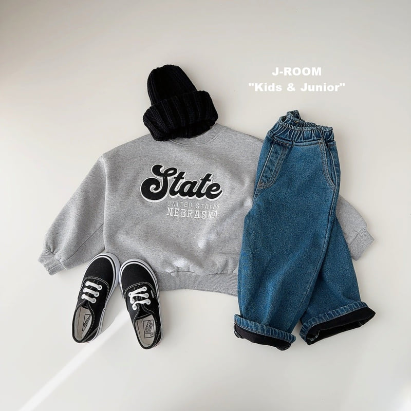 J-Room - Korean Children Fashion - #designkidswear - State Patch Sweatshirt - 7