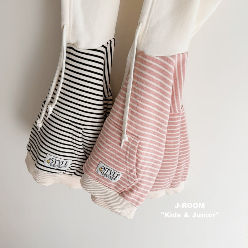 J-Room - Korean Children Fashion - #designkidswear - Stripe Hood Sweatshirt - 6