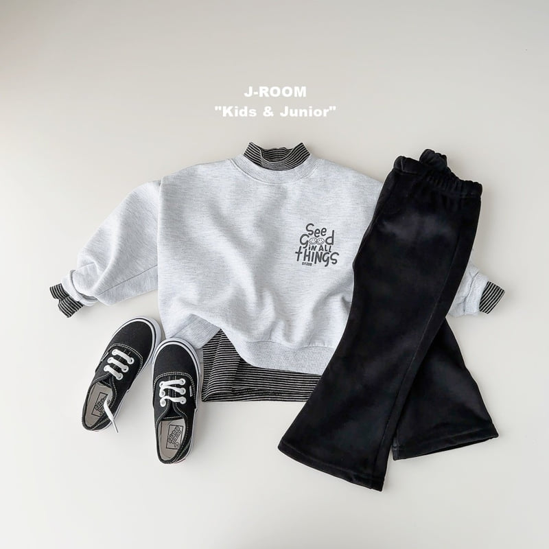 J-Room - Korean Children Fashion - #designkidswear - Fine Rib Velour Bootcut Pants - 10