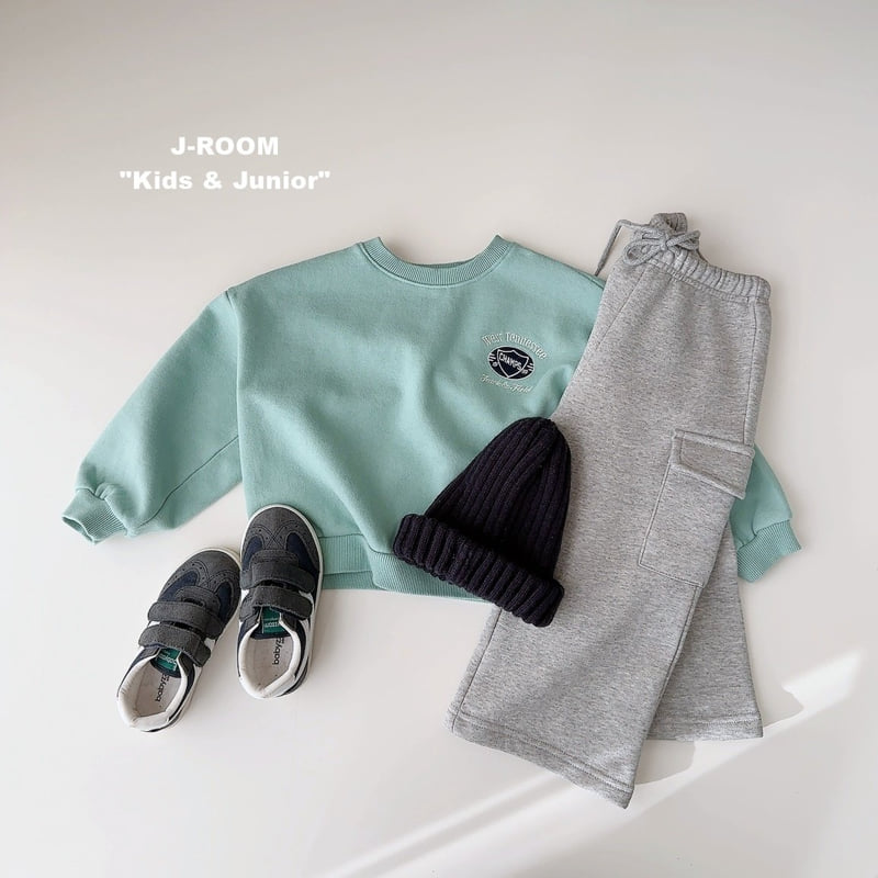 J-Room - Korean Children Fashion - #designkidswear - Champ Embroidery Sweatshirt - 8