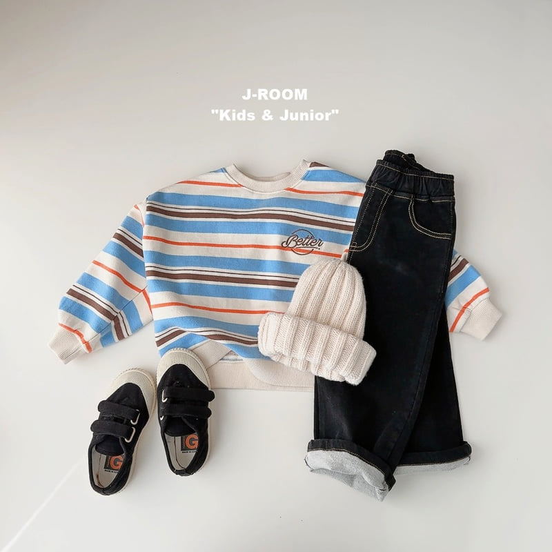J-Room - Korean Children Fashion - #discoveringself - Barrel Stripe Sweatshirt - 9