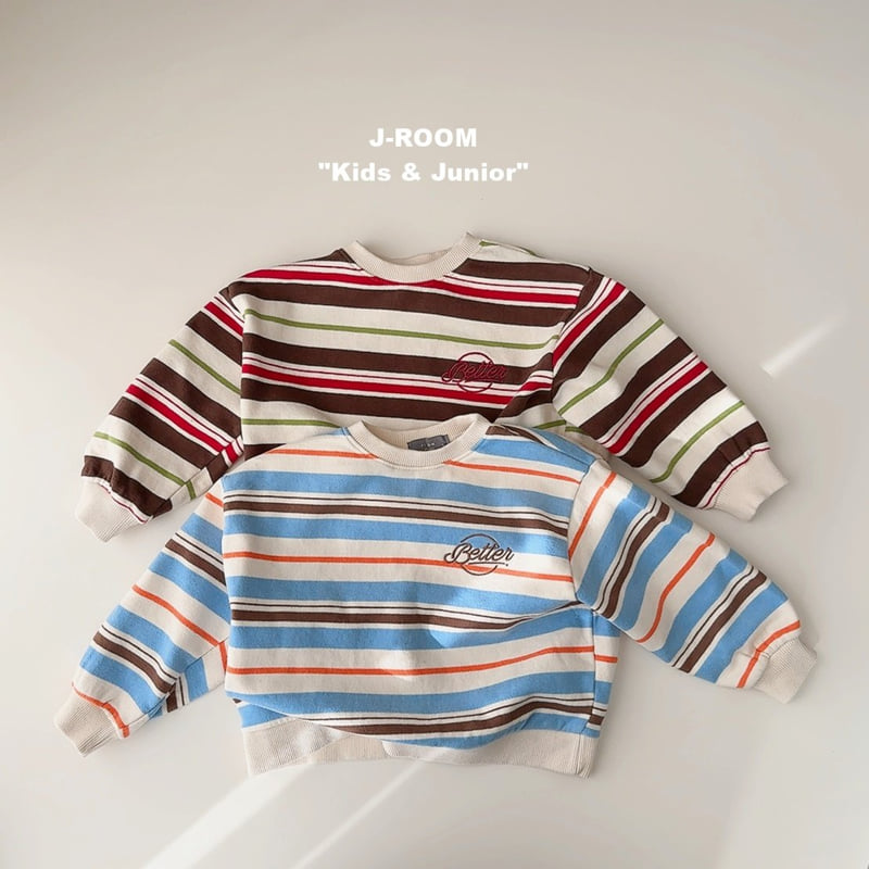 J-Room - Korean Children Fashion - #designkidswear - Barrel Stripe Sweatshirt - 4