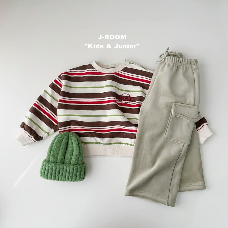 J-Room - Korean Children Fashion - #fashionkids - Barrel Stripe Sweatshirt - 10